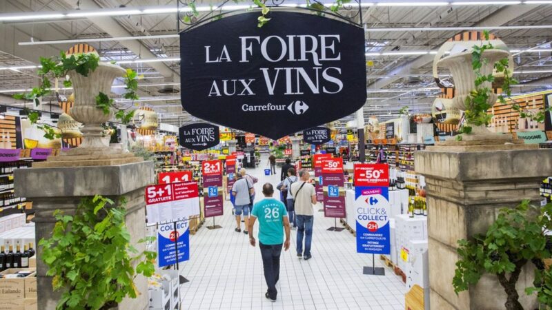 Carrefour veut lutter contre la baisse de la consommation de vin en France