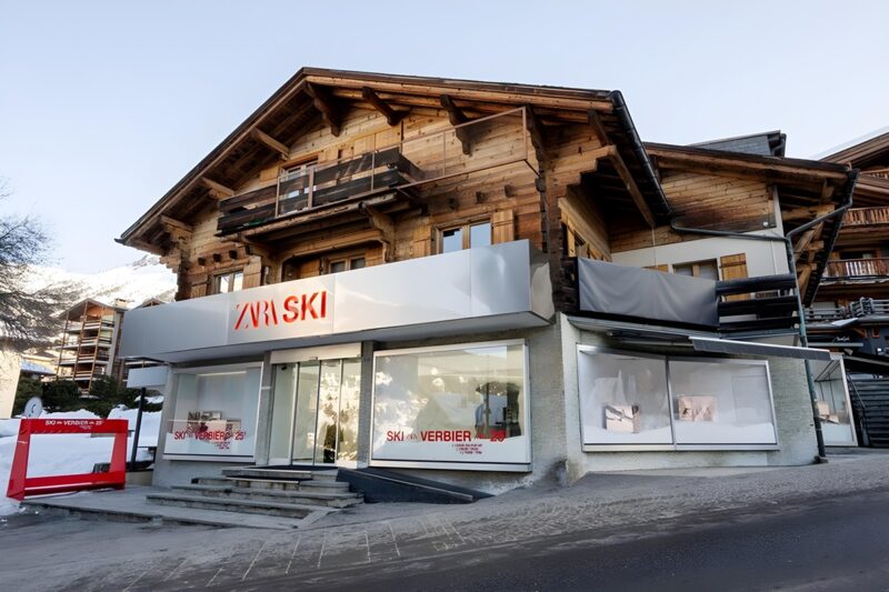 Zara se lance sur les pistes découvrez le premier magasin 100% sports d'hiver